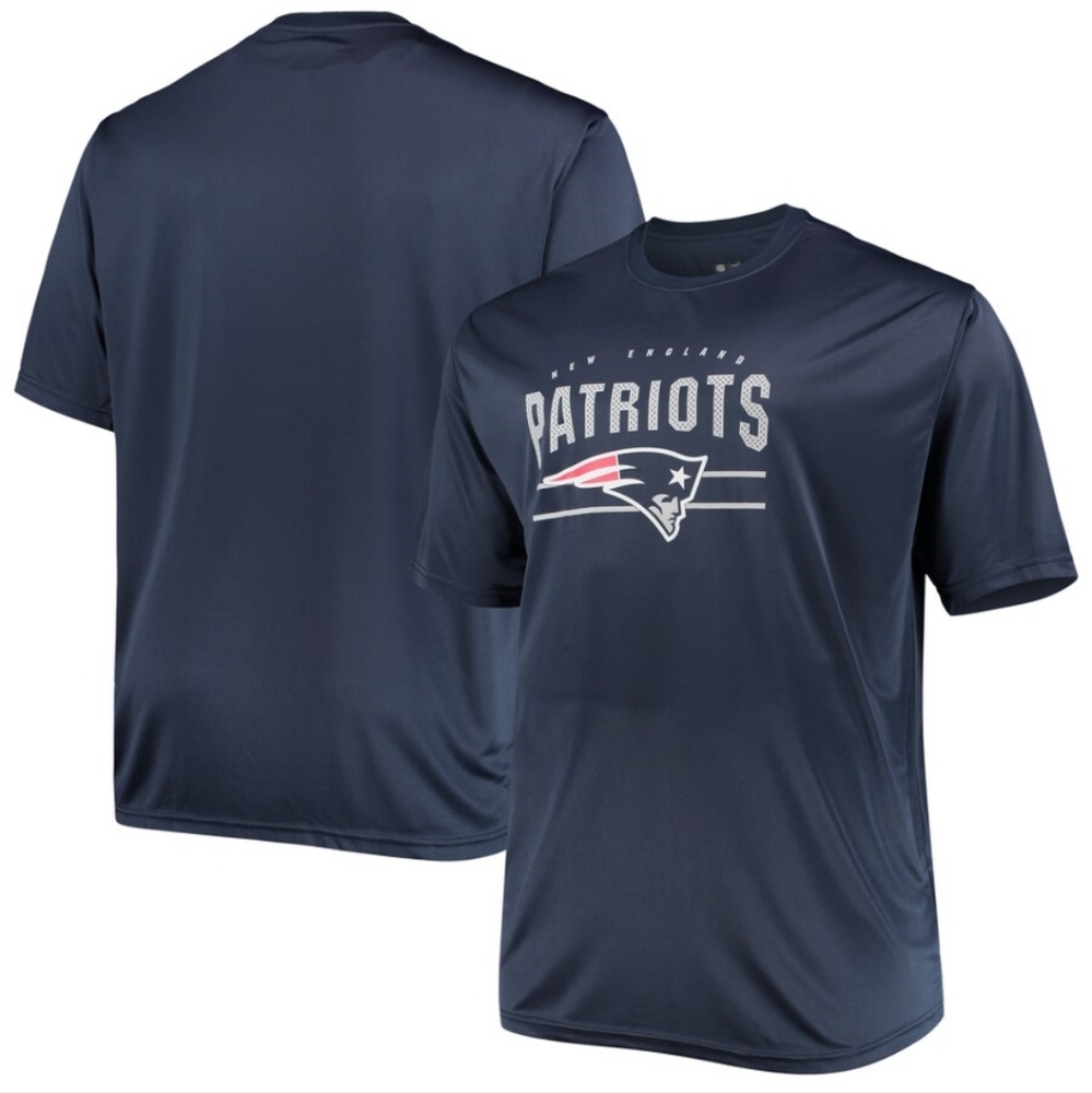 New England Patriots Men's Navy Big & Tall T-Shirt - Size 3XLT